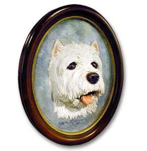 West Highland Terrier Sculptured Portrait
