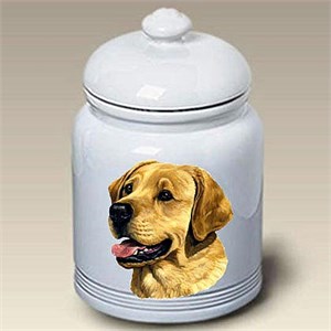 Yellow Lab Treat Jar