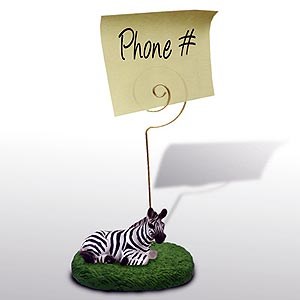 Zebra Note Holder